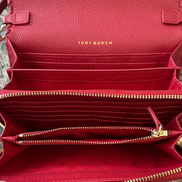 Tory Burch Elegant Red Crossbody Bag - Picture 7 of 8